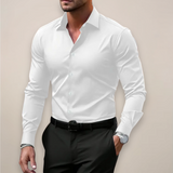 Camicia Slim Fit da Uomo – Con Bottoni, Adatta per Lavoro e Uso Quotidiano