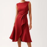 Abito Midi Portafoglio Donna – Elegante Flowy Estate Casual Party