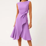 Abito Midi Portafoglio Donna – Elegante Flowy Estate Casual Party