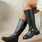 Veronica™ | Stivale con tacco basso e fibbia