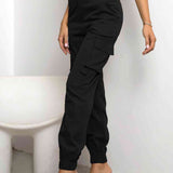 Pantaloni Slim Fit Donna – Stile Cargo con Tasche per Uso Casual