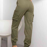 Pantaloni Slim Fit Donna – Stile Cargo con Tasche per Uso Casual