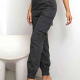 Pantaloni Slim Fit Donna – Stile Cargo con Tasche per Uso Casual