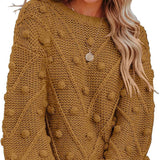 Donna - Maglione lavorato a maglia - Elegante motivo 3D