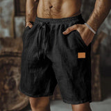 Varel | Pantaloni corti in lino casual per uomo