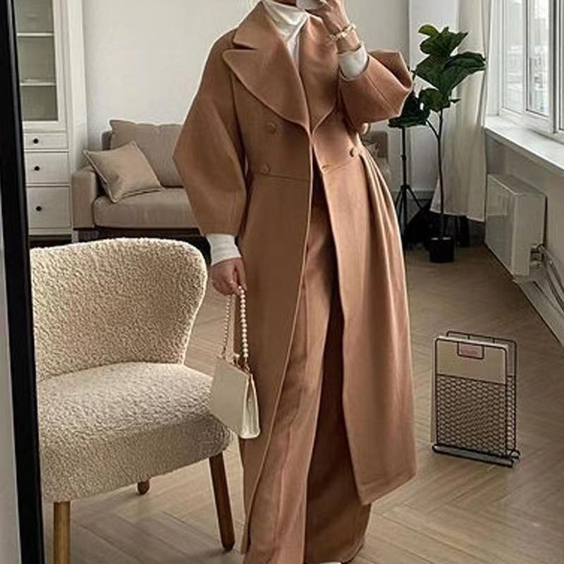 Donna - Maxi cappotto doppiopetto - Stile elegante