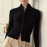 Donna - Maglia a collo alto con zip