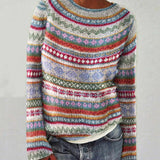 Maglione lavorato a maglia da donna | Design vintage e caldo