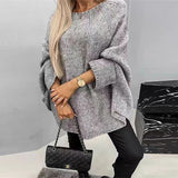 Donna - Poncho in maglia - Maniche morbide