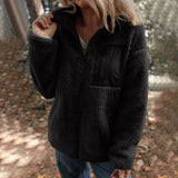 Donna - Giacca in pile - Stile collo alto