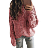 Donna - Maglia a maglia grossa - Design a cavi di tendenza
