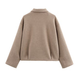 Donna - Giacca sportiva a collo alto - Stile zip-up