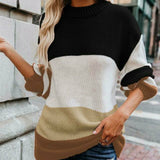 Donna - Maglia a righe - Stile a doppio punto