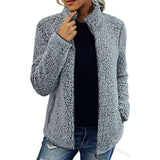 Donna - Giacca in pile - Collo alto