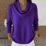 Maria™ | Maglione con collo drappeggiato