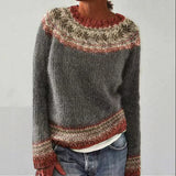Maglione lavorato a maglia da donna | Design vintage e caldo
