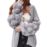 Donna - Cardigan elegante - Maniche voluminose