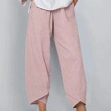 Pantaloni estivi cropped chic da donna – Pantaloni leggeri ed eleganti
