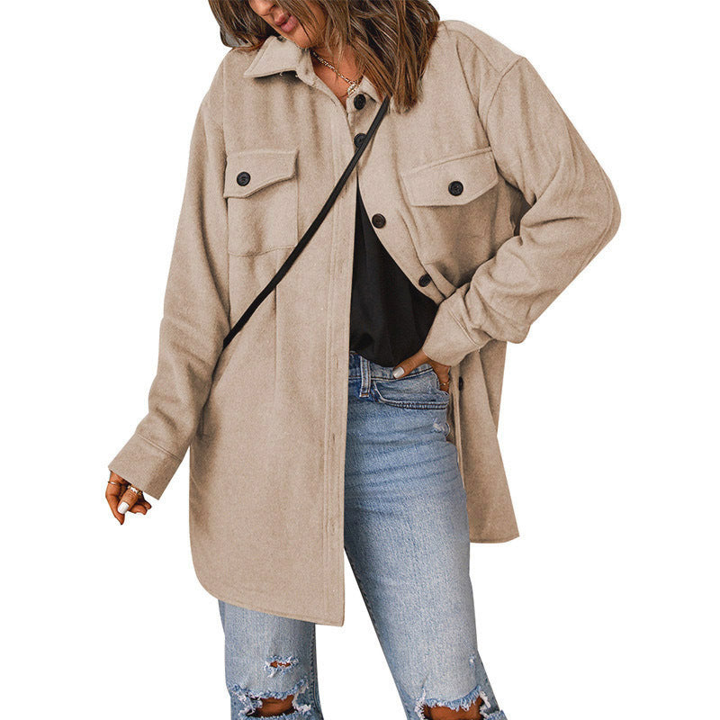 Donna - Giacca con sovracamicia chic con tasche sul petto