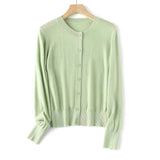 Donna - Cardigan elegante con bottoni sottili
