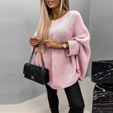 Donna - Poncho in maglia - Maniche morbide