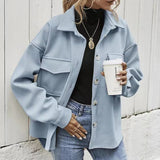 Donna - Giacca oversize con tasche e bottoni