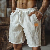 Varel | Pantaloncini casual da uomo in lino