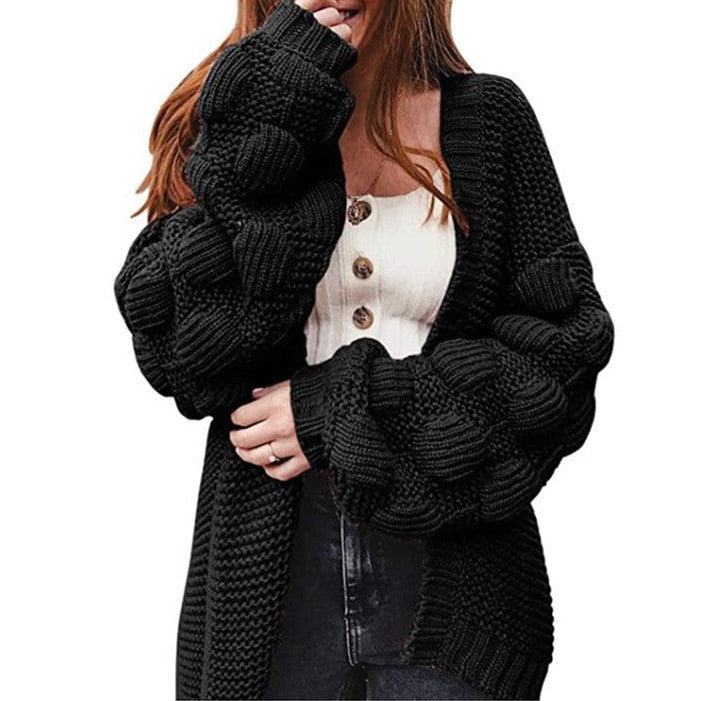 Donna - Cardigan elegante - Maniche voluminose