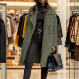 Donna - Cappottino oversize con collo foderato