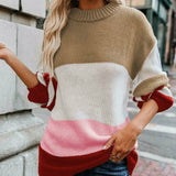 Donna - Maglia a righe - Stile a doppio punto