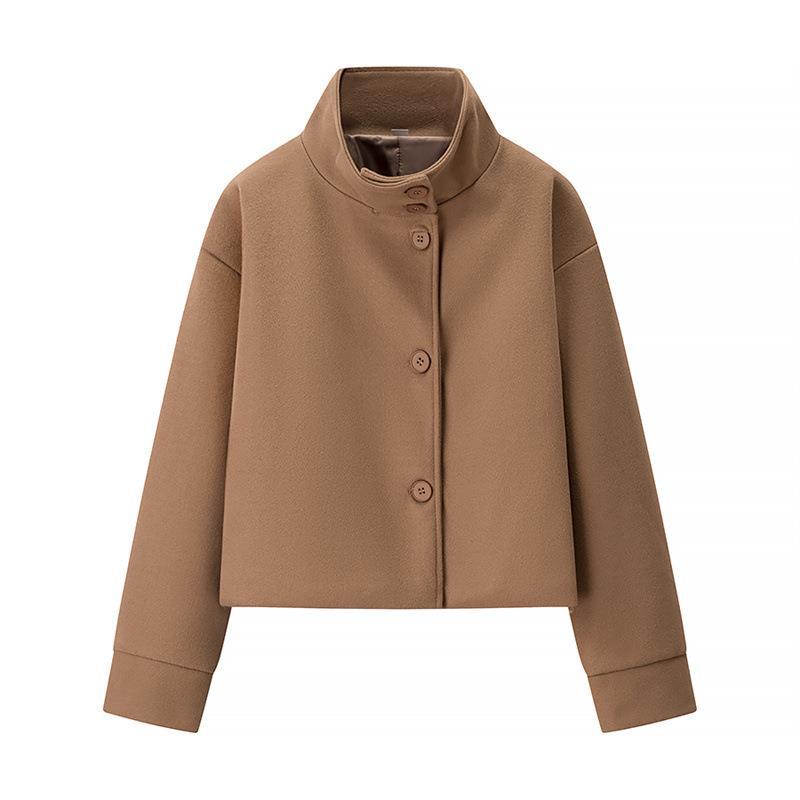 Donna - Giacca cropped alla moda - Design a collo alto