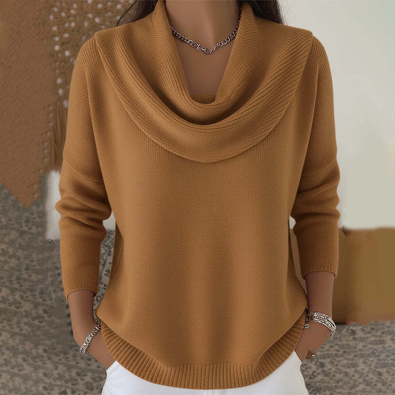 Maria™ | Maglione con collo drappeggiato
