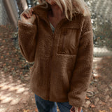 Donna - Giacca in pile - Stile collo alto