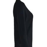 Top donna a manica lunga con scollo a V e dettaglio bottoni – Comodo, traspirante, elegante, aderente, per uso quotidiano