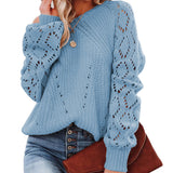 Donna - Maglia con motivo in pizzo - Maniche voluminose