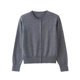 Donna - Cardigan elegante con bottoni sottili