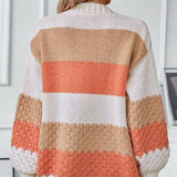 Donna - Cardigan oversize in maglia - Stile accogliente