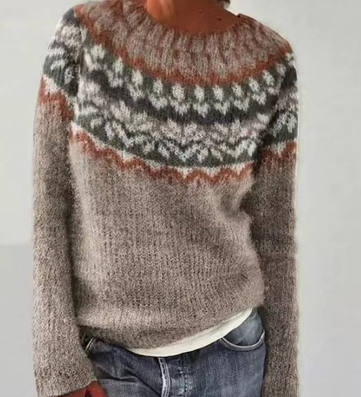 Maglione lavorato a maglia da donna | Design vintage e caldo