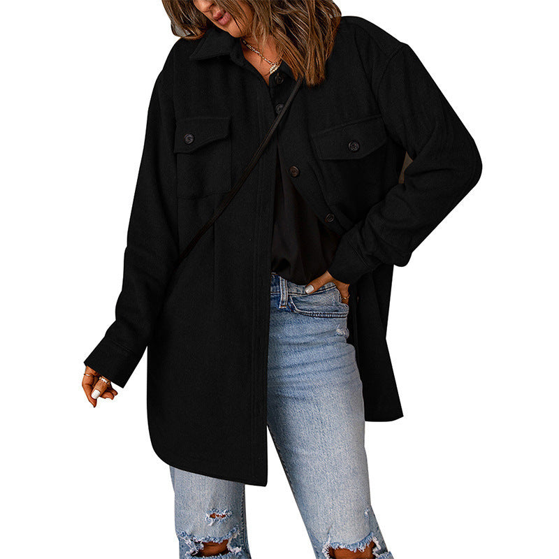 Donna - Giacca con sovracamicia chic con tasche sul petto