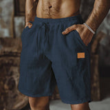 Varel | Pantaloni corti in lino casual per uomo