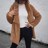 Donna - Morbido cappotto aperto - Morbido cappotto over