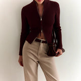 Donna - Maglia a collo alto con zip