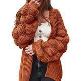 Donna - Cardigan elegante - Maniche voluminose