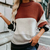 Donna - Maglia a righe - Stile a doppio punto