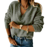 Donna - Maglia sciolta - Scollo a V