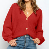 Donna - Cardigan in maglia morbida - Stile casual