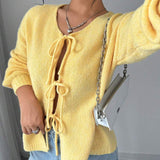 Donna - Maglione oversize in maglia con pizzo