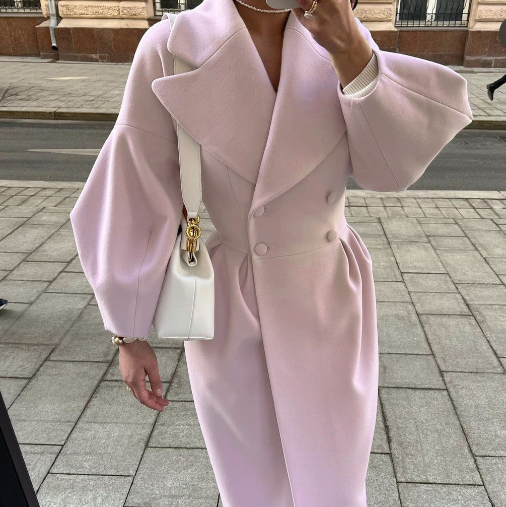 Donna - Maxi cappotto doppiopetto - Stile elegante