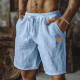 Varel | Pantaloncini casual da uomo in lino