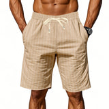 Varel | Pantaloni corti a righe casual per uomo